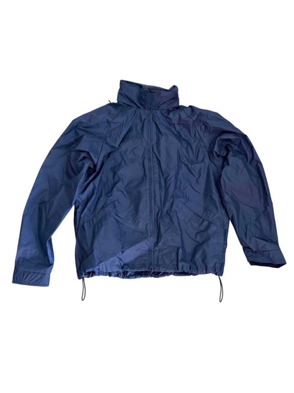 USS Dixie AD-14 Windbreaker Jacket L Navy 1940-1982 Blue Destroyer Tender Hood - Picture 2 of 9